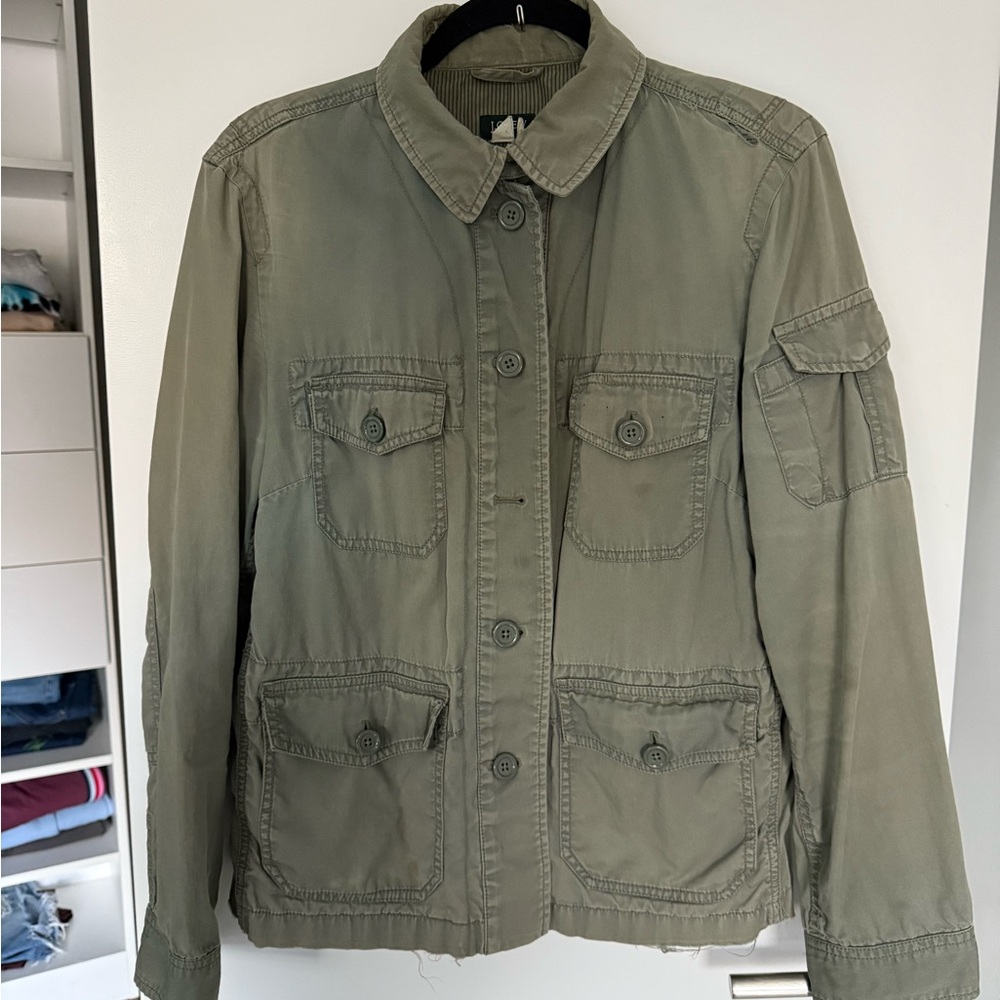 J. Crew Sage Green Utility Jacket